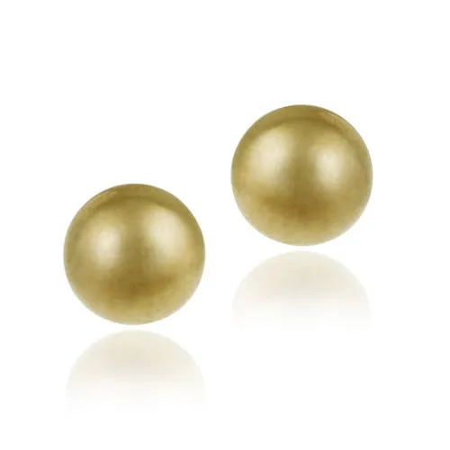 18K Gold over Sterling Silver 8mm Ball Stud Earrings - Grocery