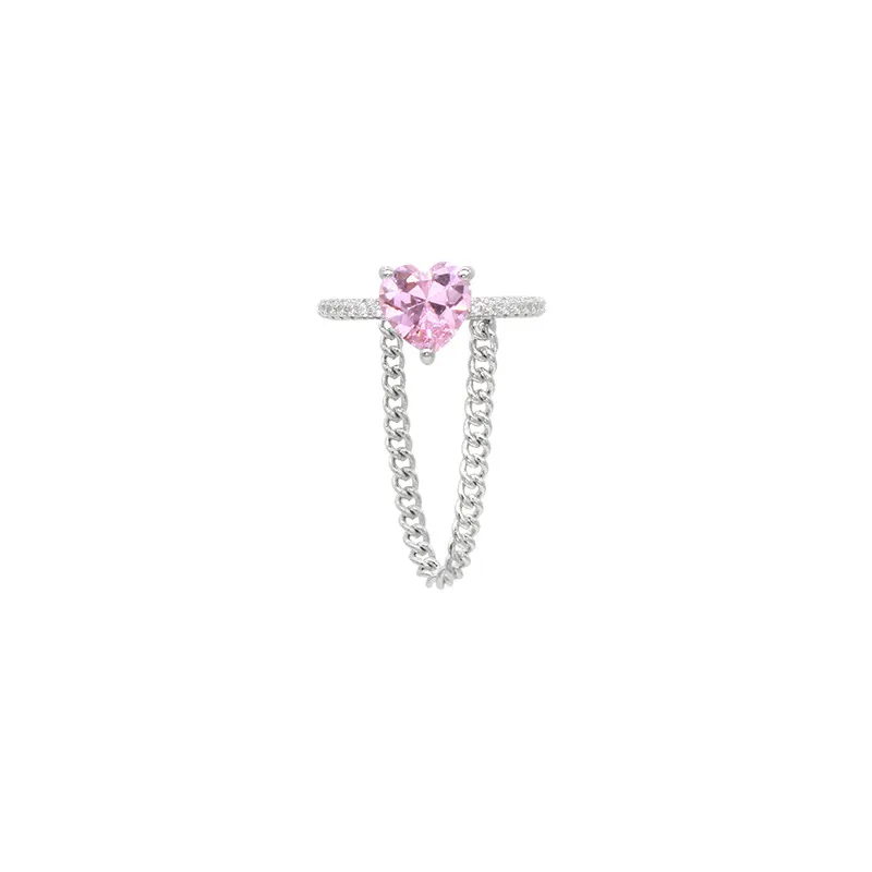 Luxurious Love Zircon Tassel Chain Ring - Grocery