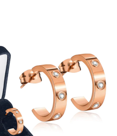 Creative Titanium Steel Personalized Earrings Stainless Steel - Grocery