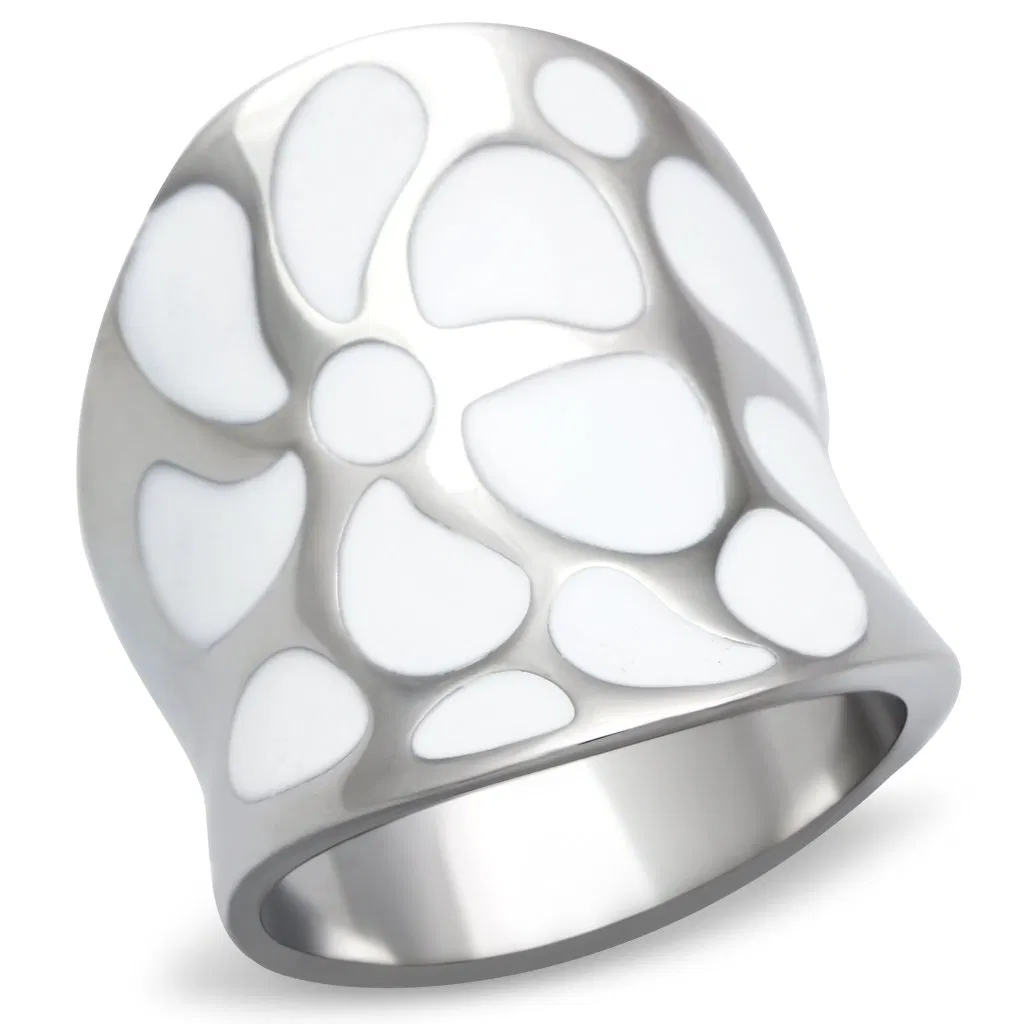 TK224 - High polished (no plating) Stainless Steel Ring with No Stone - Grocery
