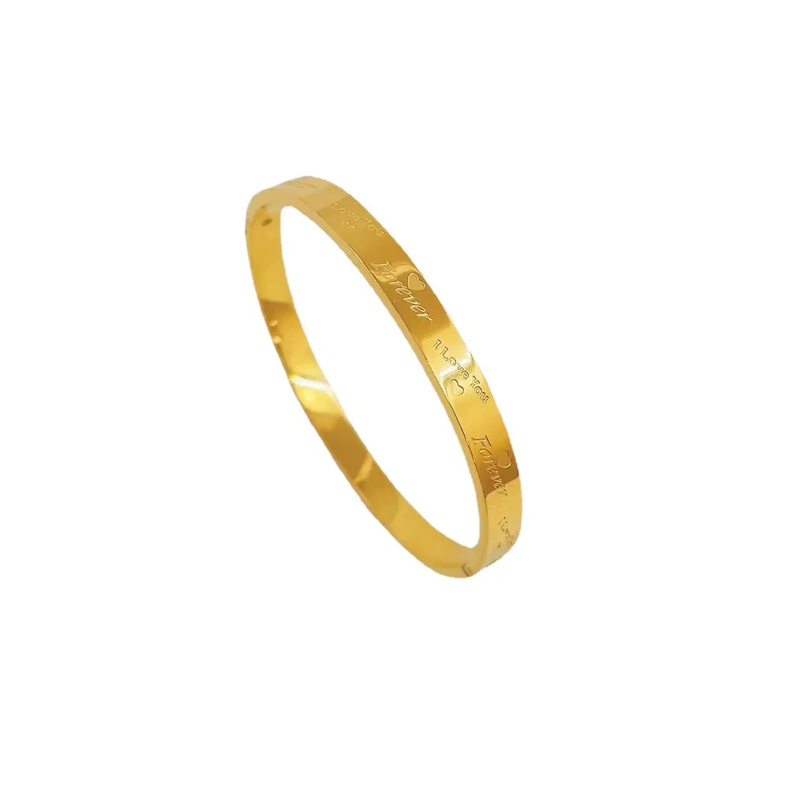 Light Luxury And Simple Classic Love Forever Titanium Steel Couple Bracelet - Grocery