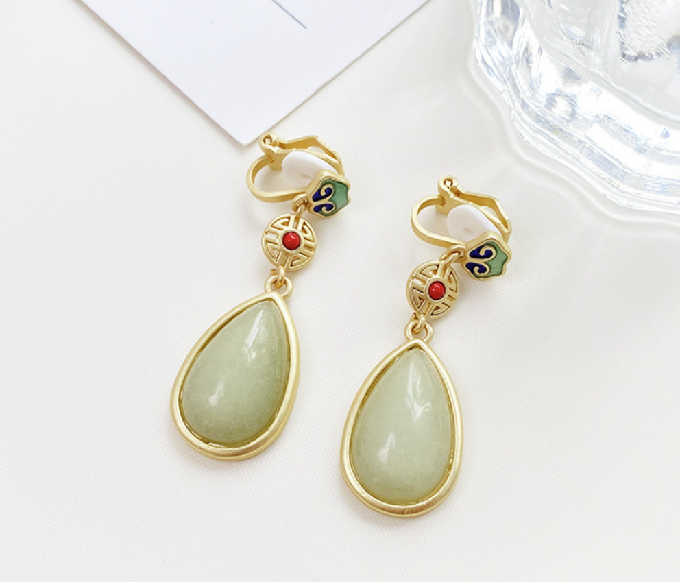 Women's Fashion Personality Colored Enamel Earrings - Grocery