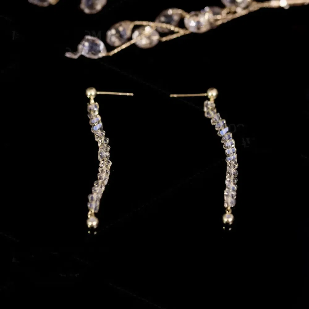 S925 Silver Needle Wearing Simple Hand Earrings - Grocery