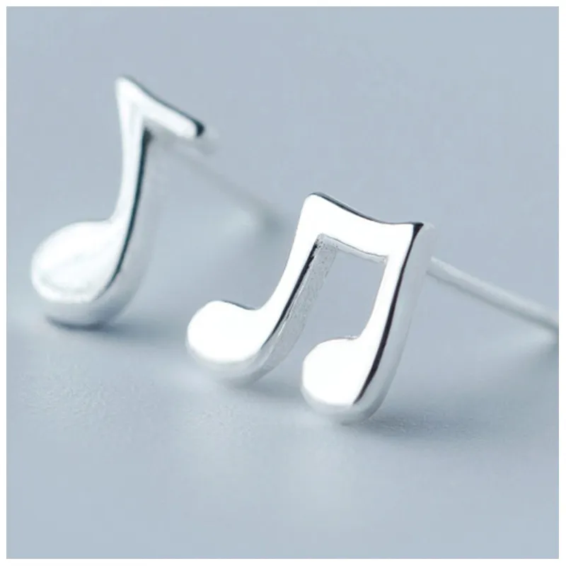 Men's And Women's Personality Note Earrings - Grocery