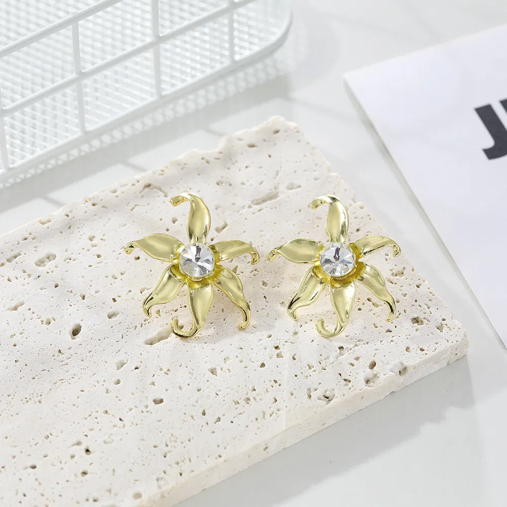 Stylish And Simple Metal Geometric Irregular Earrings - Grocery