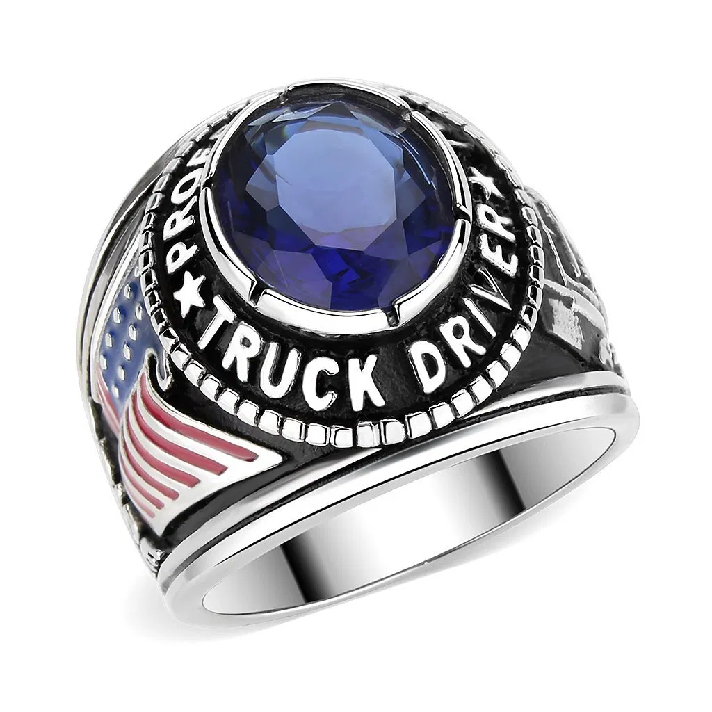 TK30320 - Trucker Ring in Montana Blue - Grocery