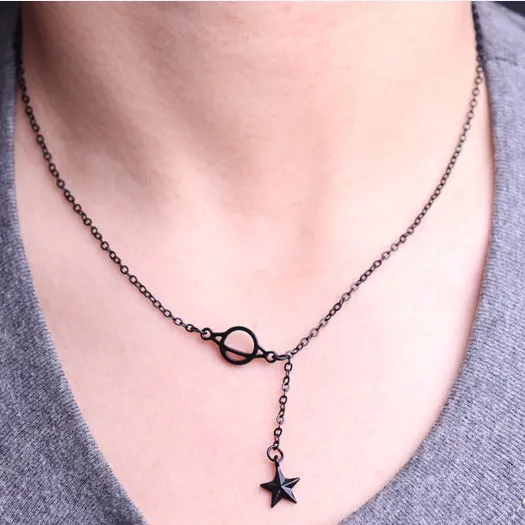 Dark Sen System Light Luxury Simple Bracelet Student Black - Grocery