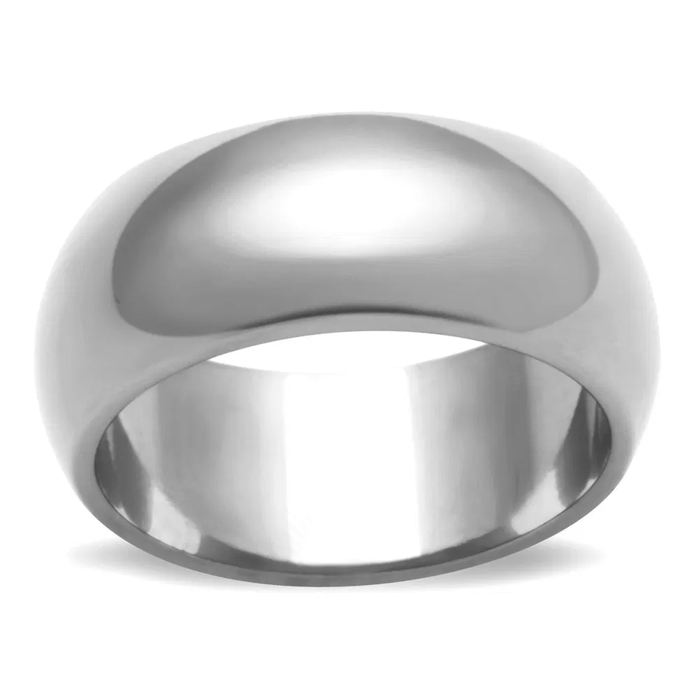 TK1391N - High Polished Stainless Steel Wide Band Ring - Grocery