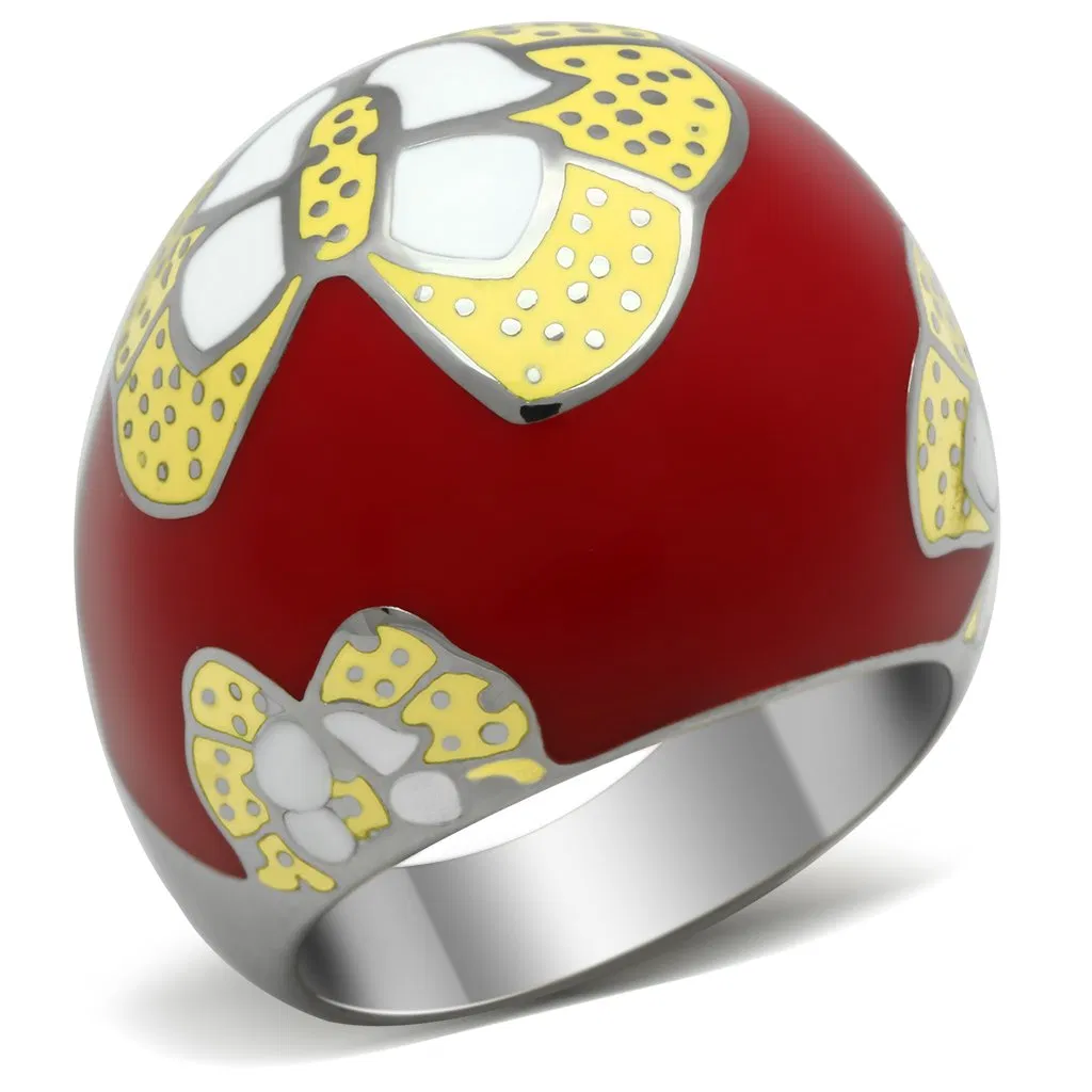 TK247 - High polished (no plating) Stainless Steel Ring with No Stone - Grocery