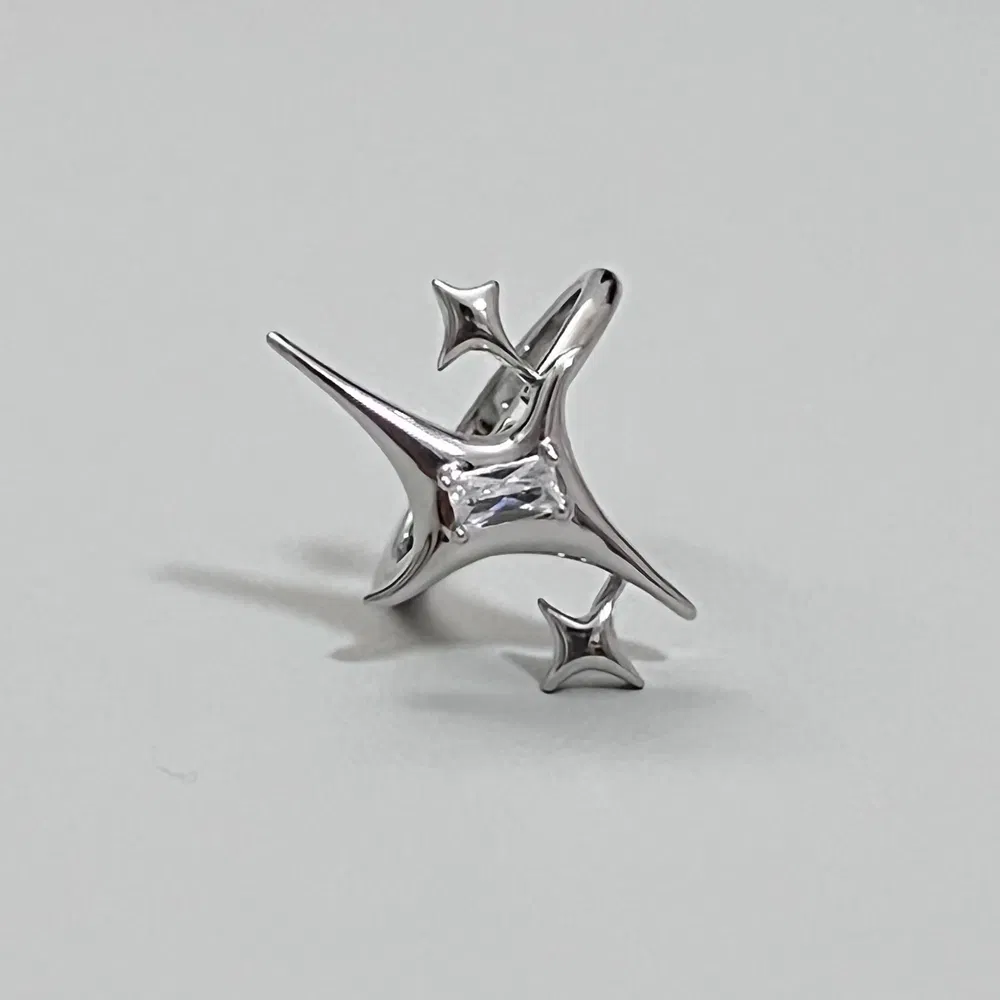 Niche Mansing Couple Design Letter Ring - Grocery