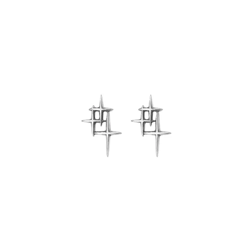 Three Star Earrings Personalized Simple - Grocery