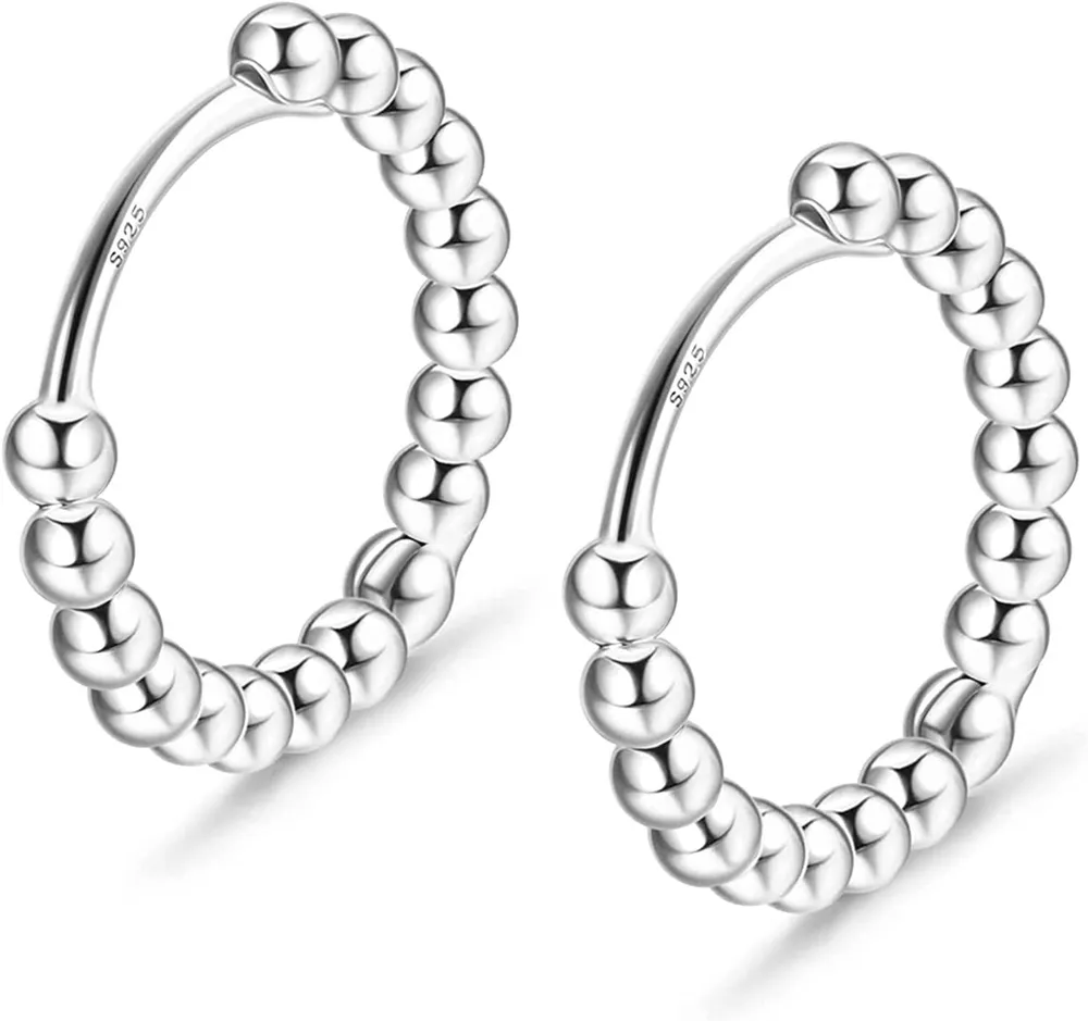 925 Sterling Hoop Earrings Women Small Circle Hoop Earrings14K Earrings Huggie Small Hoop Earrings for Women Men - Grocery