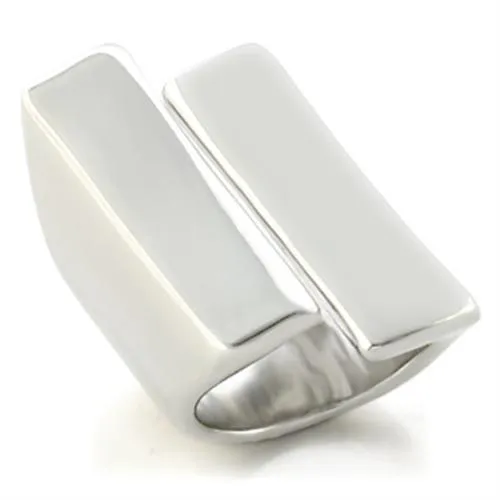 LO654 - Rhodium Brass Ring with No Stone - Grocery