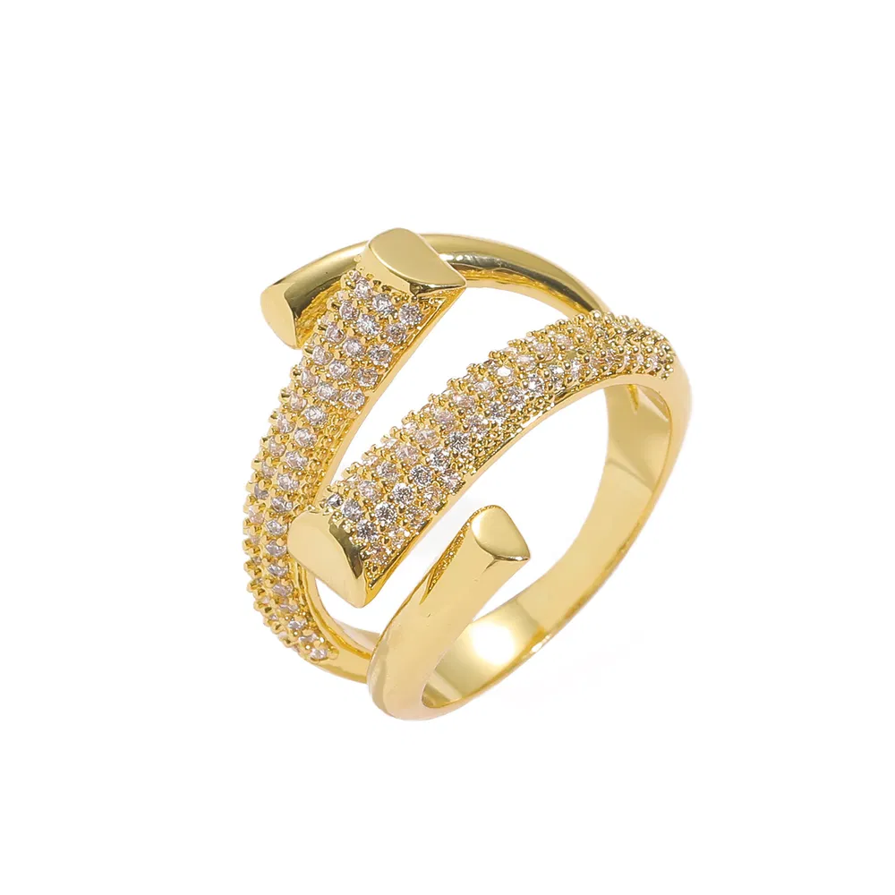 New Hip Hop Ring Adjustable Fashion Versatile Geometry - Grocery