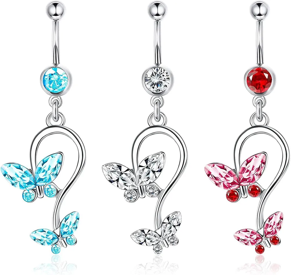 3 PCS Belly Rings for Women - Grocery
