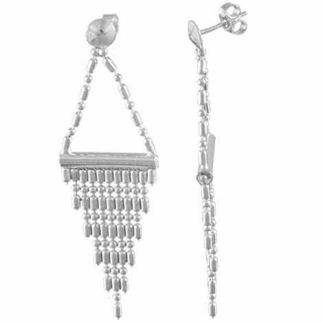 Sterling Silver Chandelier Earrings - Grocery