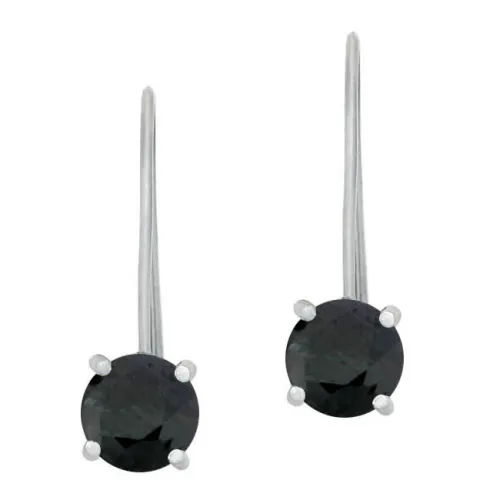 Sterling Silver 3.2 CT. Sapphire Drop Earrings - Grocery