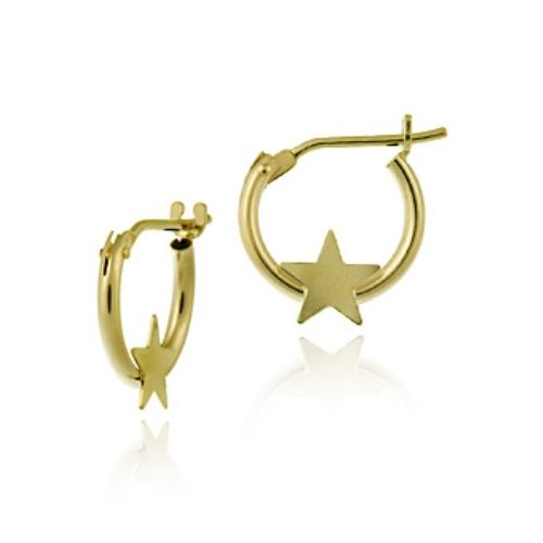 10K Gold Mini Hoop Star Earrings - Grocery