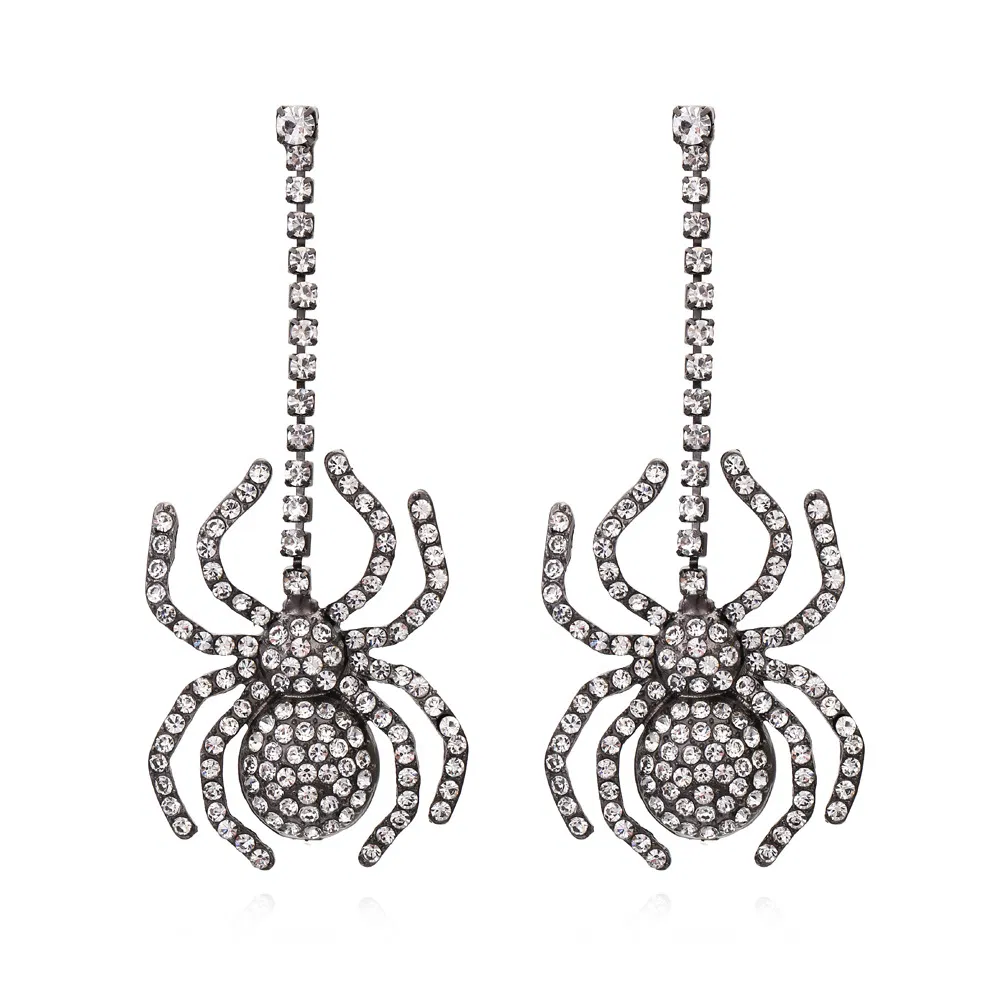 Halloween Spider Dangle Earrings for Women Halloween Jewelry - Grocery