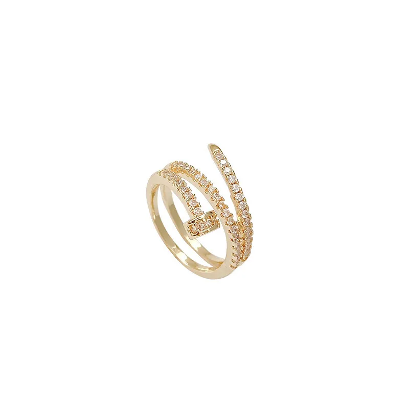 Multi-layer Nail Ring Index Finger Ring Fashion Personalized Opening Adjustable - Grocery