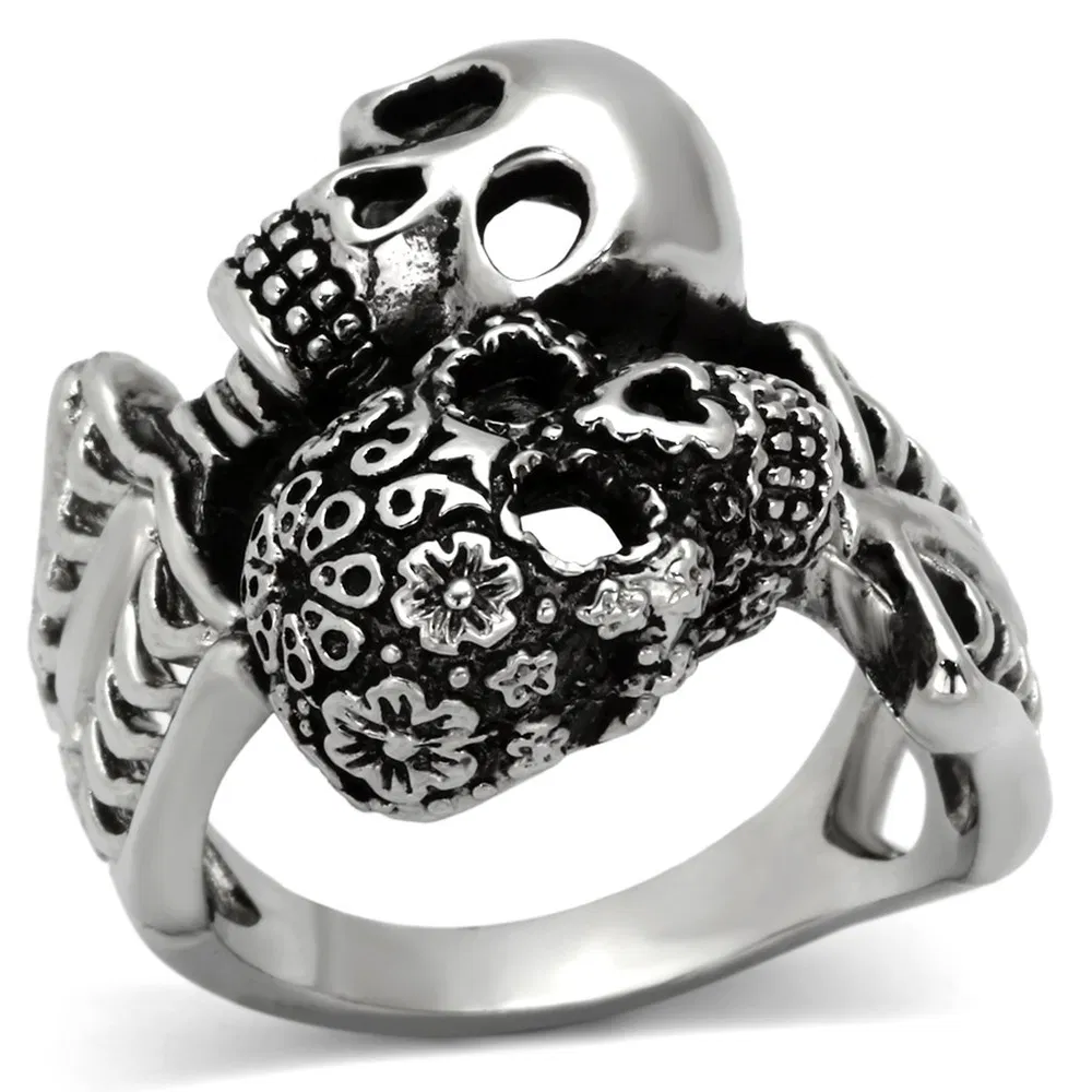 TK1039 - High polished (no plating) Stainless Steel Ring with No Stone - Grocery