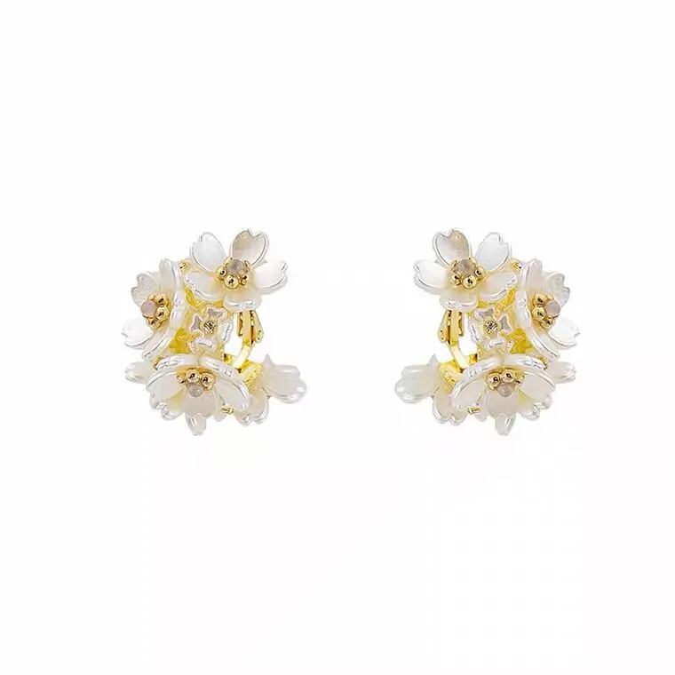 Unique Exaggerated Flower Earrings - Grocery