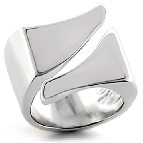 LO755 - Rhodium Brass Ring with No Stone - Grocery