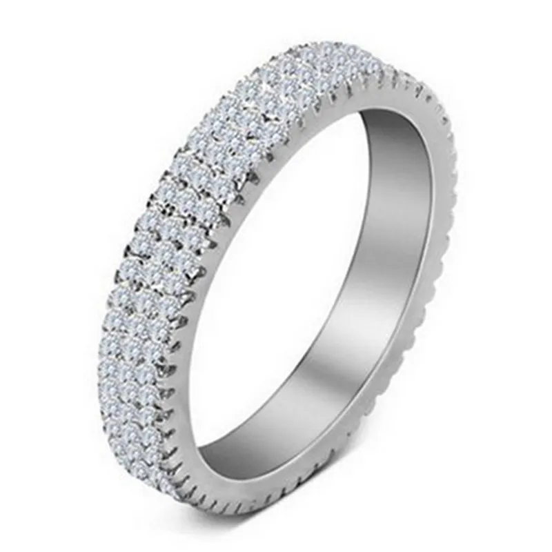 S925 Sterling Silver Ring Micro Set For Women - Grocery