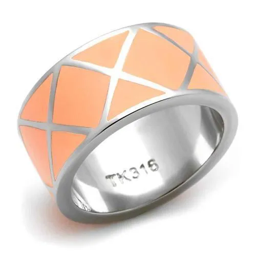 TK218 - High polished (no plating) Stainless Steel Ring with No Stone - Grocery