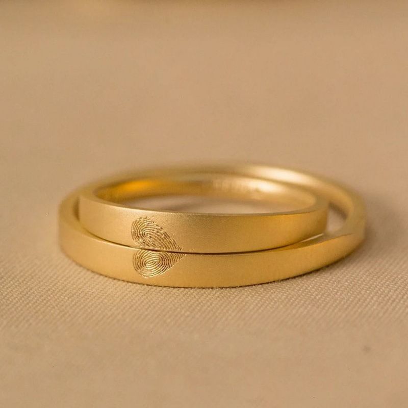 Ladies Fashion Personality Fingerprint Love Ring - Grocery