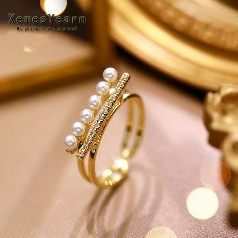 2022 New Goth Girl's Unique Shape Gold Color Rings Korean Fashion Jewelry Halloween Party Luxury Finger Accessory Ring For Woman - Grocery
