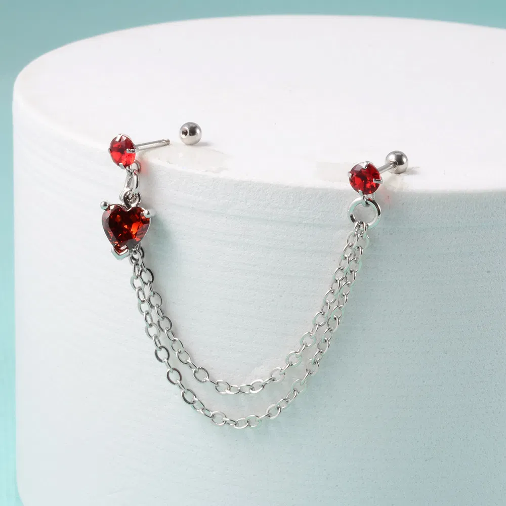 Angel Wings Earrings Heart Shaped Wings Five Star Chain - Grocery