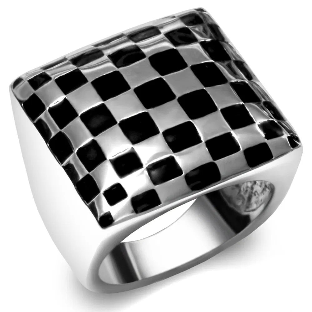 TK040 - High polished (no plating) Stainless Steel Ring with No Stone - Grocery