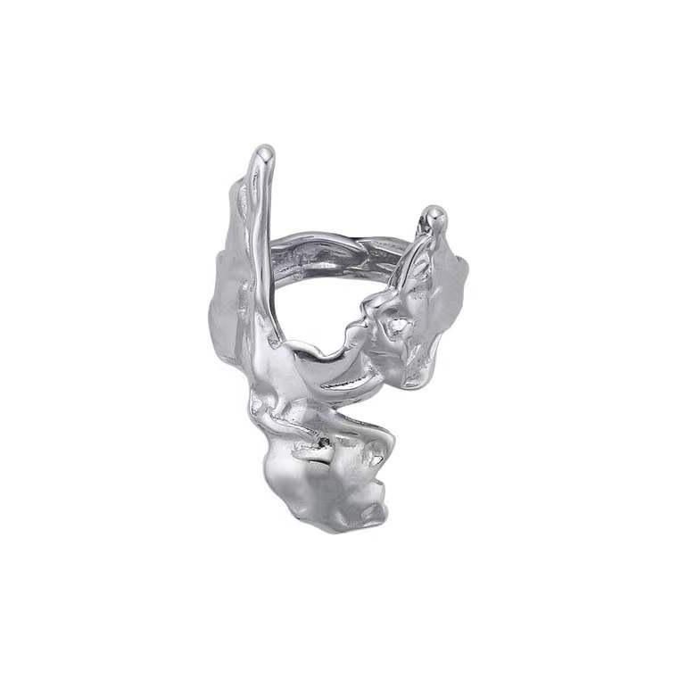Fashion Punk Style Personality Liquefaction Irregular Ring - Grocery