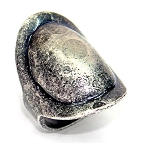 LOA053 - Ruthenium Brass Ring with No Stone - Grocery