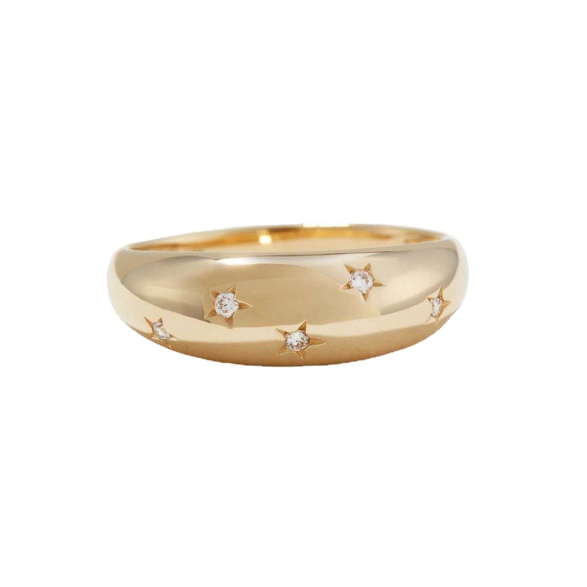 Star Element Ring Diamond Metal Simple - Grocery