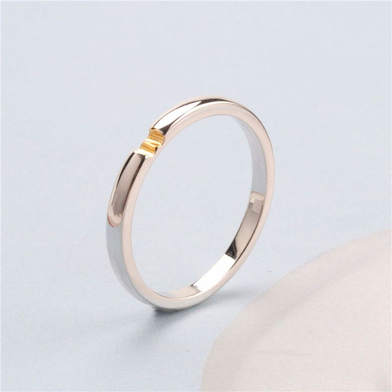 Simple Electroplating 18K Gold Couple Ring - Grocery