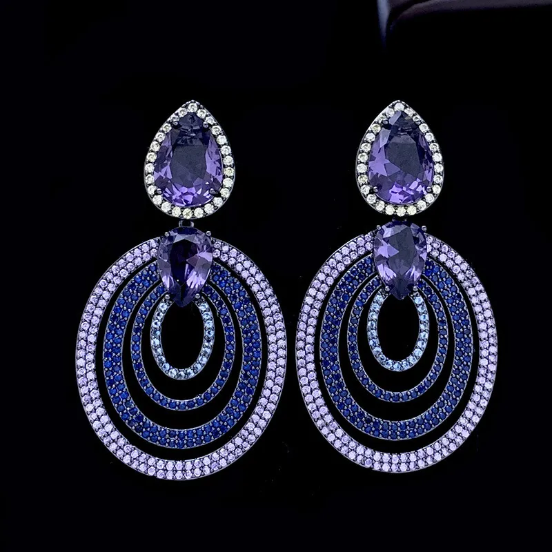 Temperament Personality Circle Heavy Duty Light Luxury Earrings - Grocery