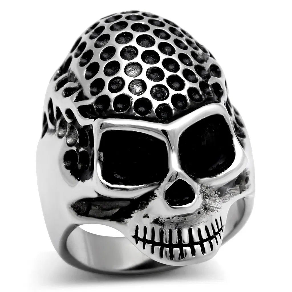 TK306 - High polished (no plating) Stainless Steel Ring with No Stone - Grocery