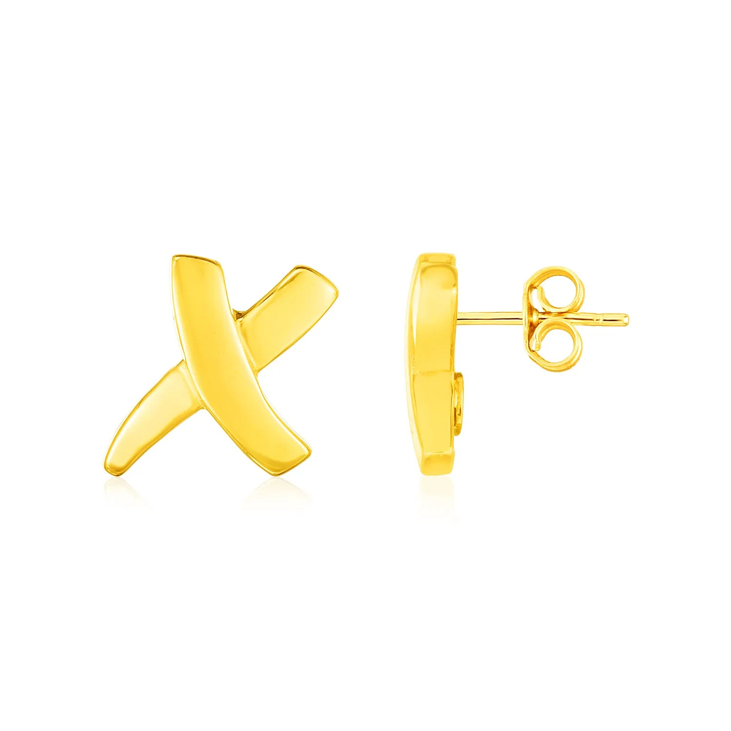 14K Yellow Gold X Earrings - Grocery