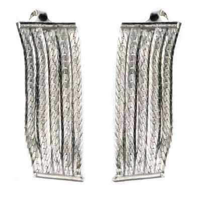 Sterling Silver 5 Row Dangle Chandelier Earrings - Grocery