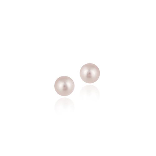 Sterling Silver Rosaline Genuine Swarovski Crystal 4mm Pearl Stud Earrings - Grocery