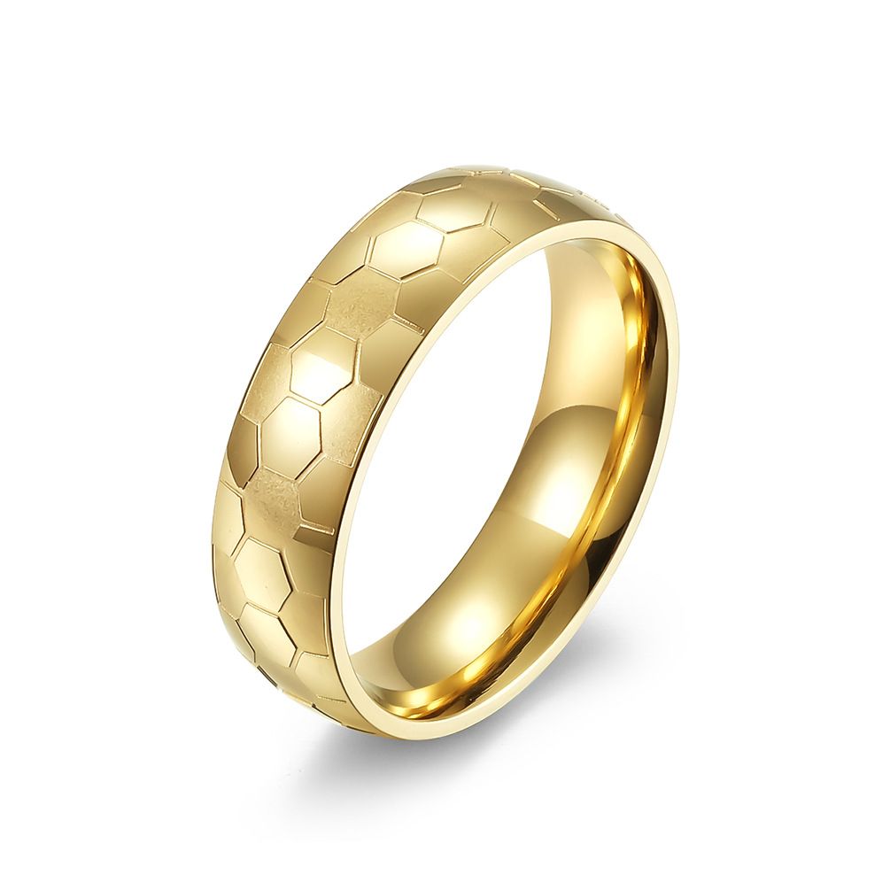 World Cup Football Titanium Steel Ring Ornament - Grocery