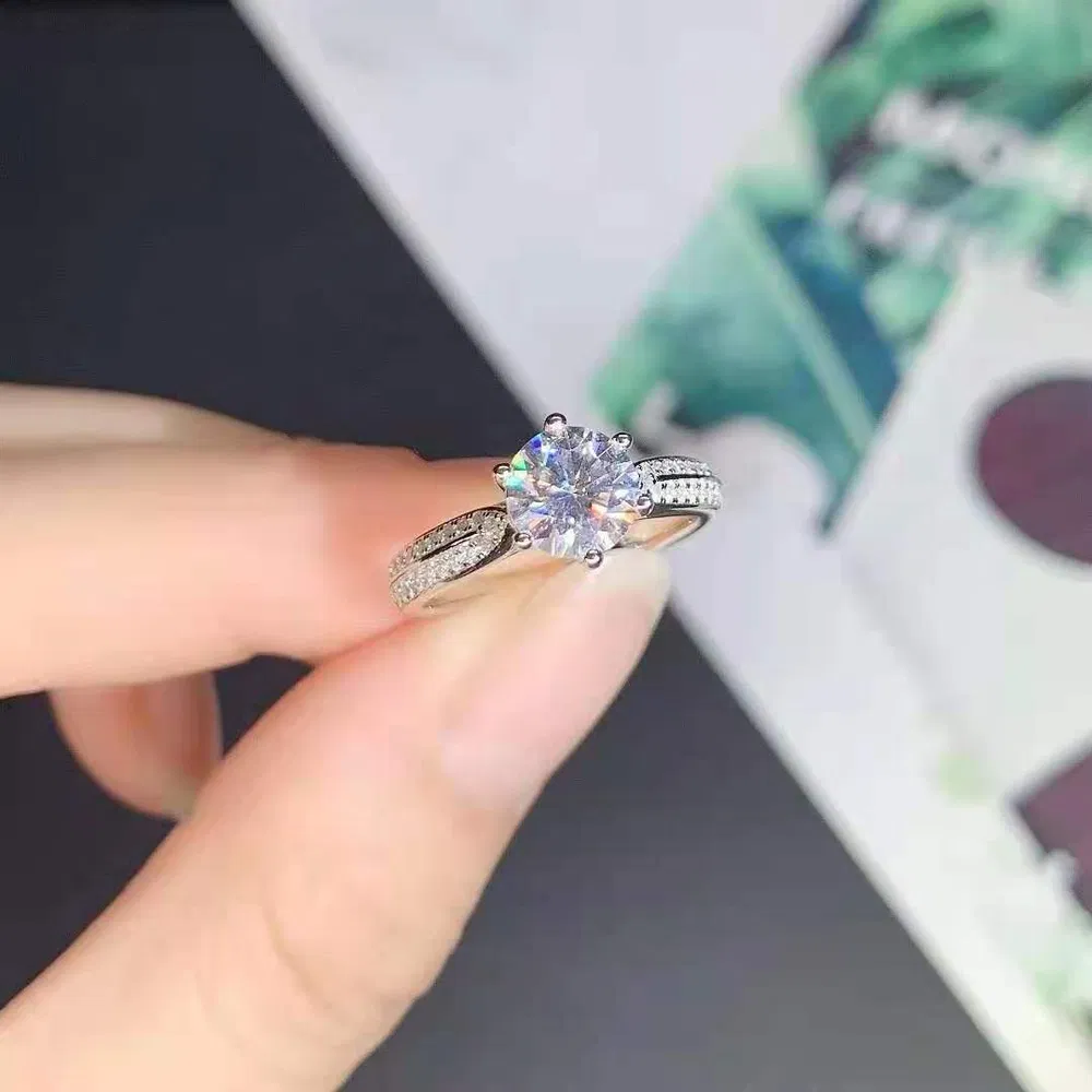D Color Moissanite FL Clarity Luxury Setting Ring - Grocery