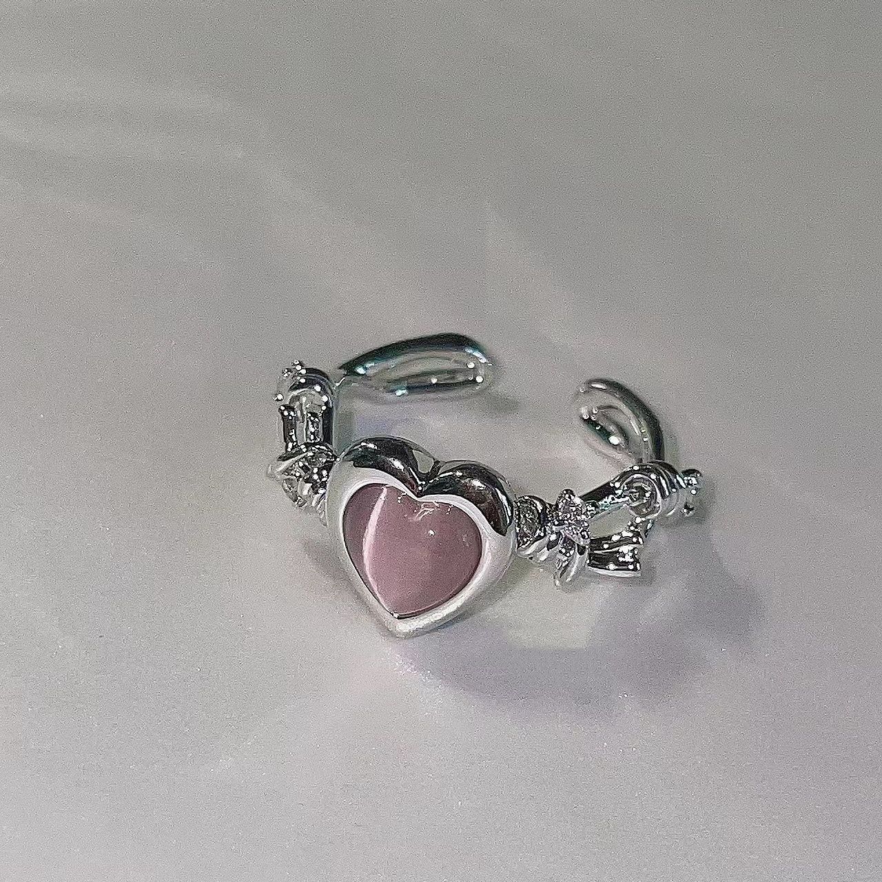 1pc Adjustable Heart Ring - Grocery