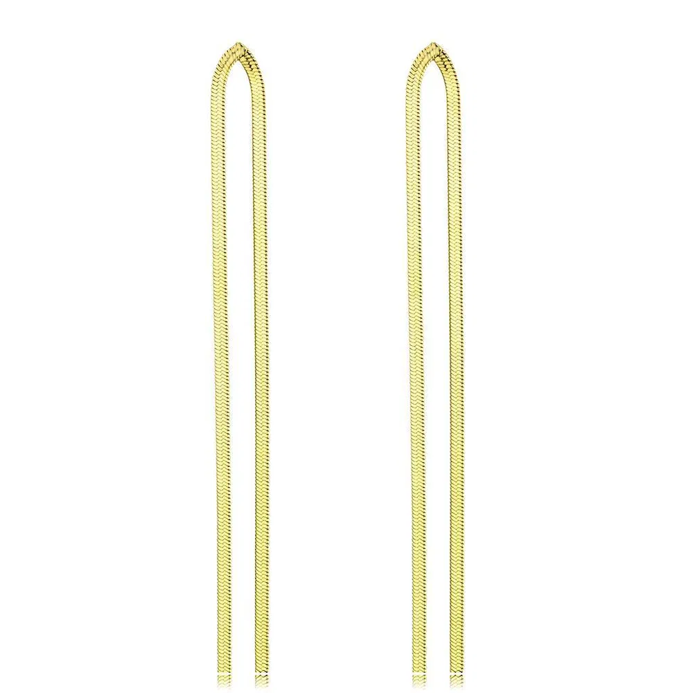TK3531 - IP Gold(Ion Plating) Stainless Steel Earrings with No Stone - Grocery