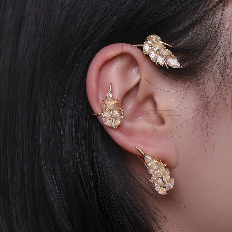 Micro-inlaid Zircon Ear Hook Ear Clip - Grocery