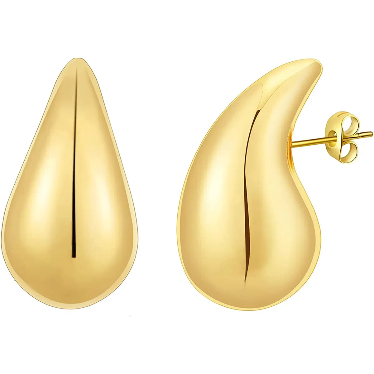 Gold Hoop Earrings for Women Gold Plated Earrings Fashion Jewelry - Grocery