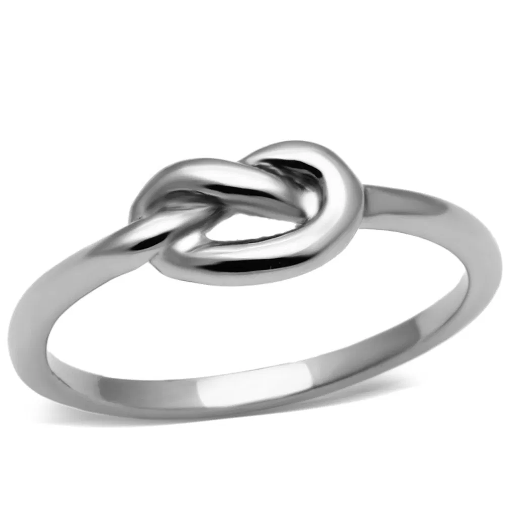 TK630 - High polished (no plating) Stainless Steel Ring with No Stone - Grocery