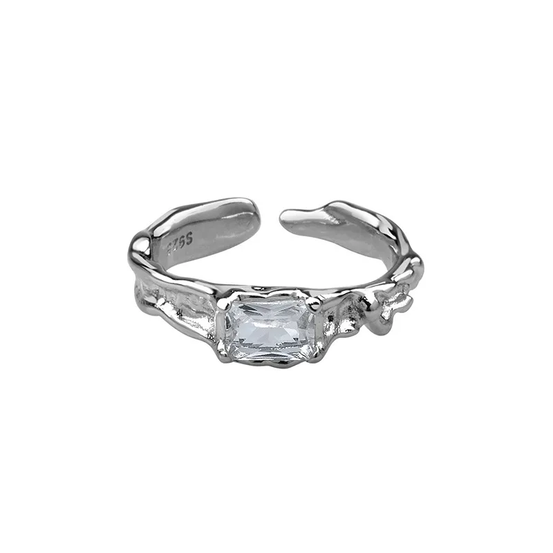Frosty Wind Diamond Zircon Ring Set French - Grocery